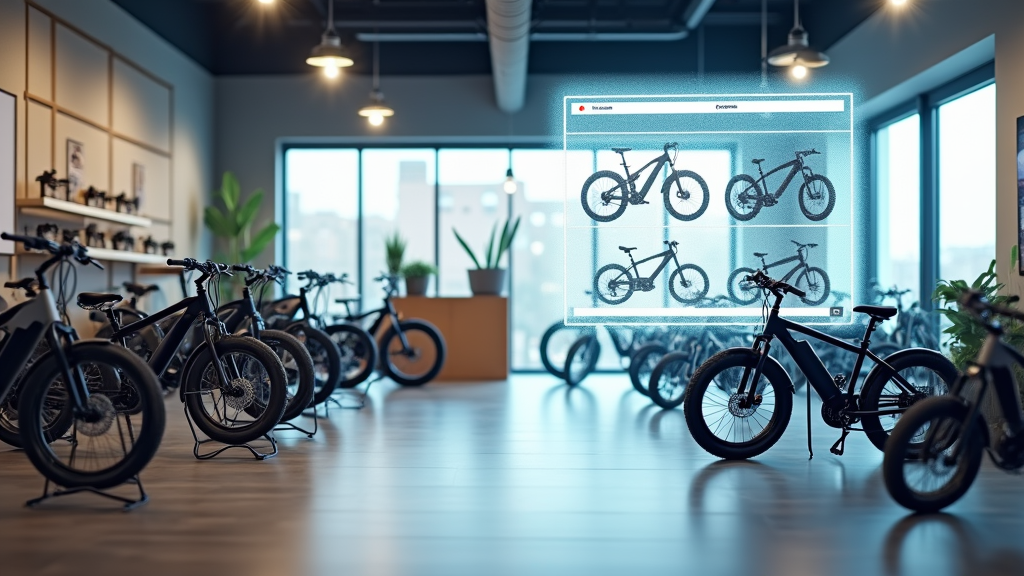 E-bike shopping online and in-store